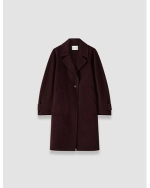 JOSEPH Franco Double Face Cashmere Coat - Red