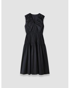 JOSEPH Sembat Cotton Sateen Dress - Black