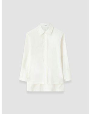 JOSEPH Theia Cotton Poplin Shirt - White