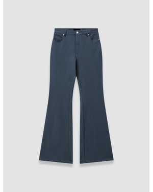 JOSEPH Bond Gabardine Stretch Pants - Blue