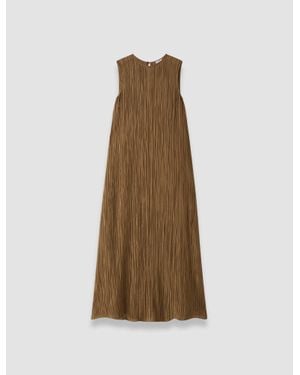 JOSEPH Dion Fluid Crinkle Dress - Natural