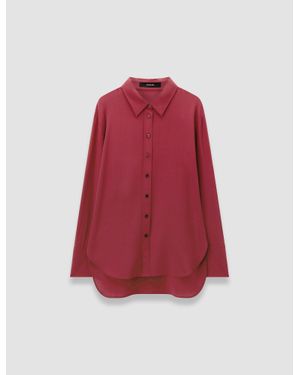 JOSEPH Joe Crepe De Chine Silk Blouse - Red