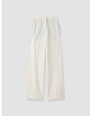 JOSEPH Hawley Virgin Wool Pants - White