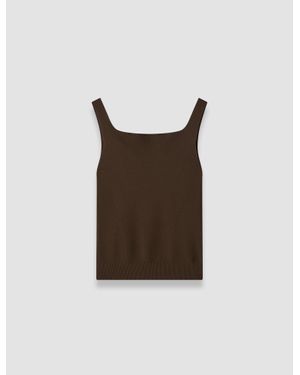 JOSEPH Talos Light Viscose Knit Top - Brown