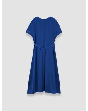 JOSEPH Daviel Silk Satin Dress - Blue