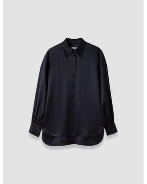 JOSEPH Dieu Double Satin Blouse - Blue