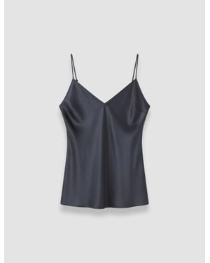 JOSEPH Clea Silk Satin Camisole - Blue