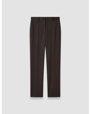 JOSEPH Coleman Long Gabardine Stretch Pants - Brown