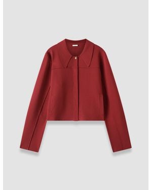 JOSEPH Gare Compact Milano Knit Jacket - Red