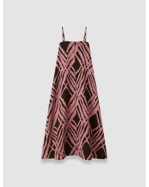 JOSEPH Banna Satin Twill Strapless Dress - Red