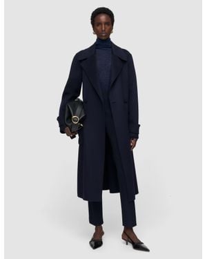 JOSEPH Arlina Double Face Cashmere Coat - Blue