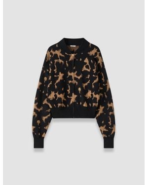 JOSEPH Ambra Tortoiseshell Knit Jacket - Blue