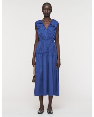 JOSEPH Ali Cotton Linen Dress in Green | Lyst