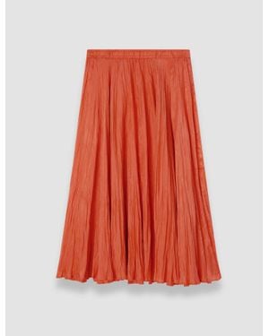 JOSEPH Sully Habotai Silk Skirt - Red