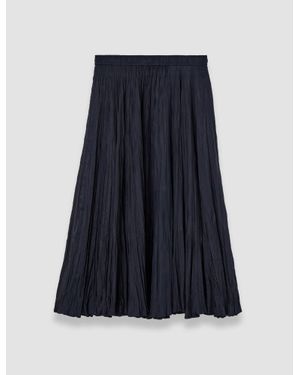 JOSEPH Sully Habotai Silk Skirt - Blue