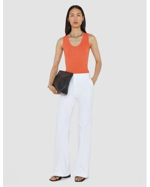 JOSEPH Tafira Gabardine Stretch Pants - White