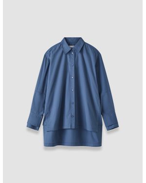 JOSEPH Theia Cotton Poplin Shirt - Blue