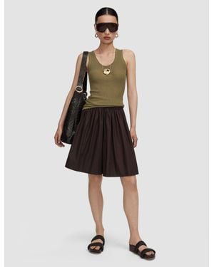 JOSEPH Aissa Cotton Poplin Shorts - Natural