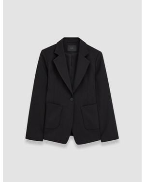 JOSEPH Glenview Tailoring Wool Stretch Jacket - Blue