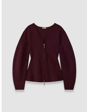 JOSEPH Peggy Compact Milano Knit Jacket - Purple