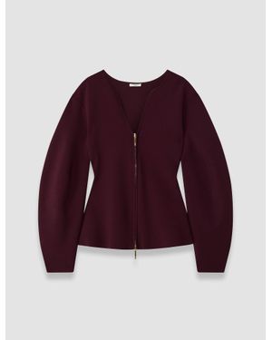 JOSEPH Peggy Compact Milano Knit Jacket - Purple