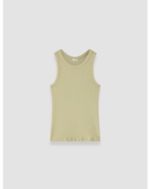 JOSEPH Yeux Cotton Rib Vest - White