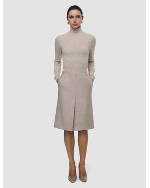 JOSEPH Duggan Virgin Wool Skirt - Natural