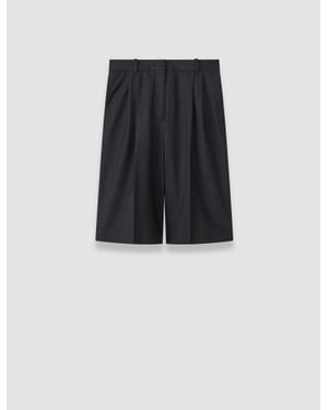 JOSEPH Gabbie Wool Tailoring Long Shorts - Black