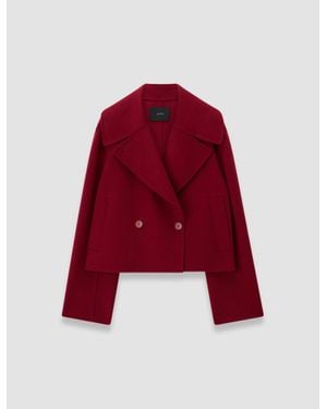 JOSEPH Delano Double Face Cashmere Jacket - Red