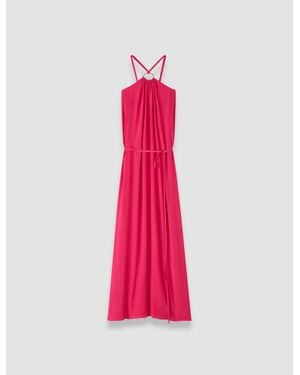 JOSEPH Zuzi Silk Blend Crepe Dress - Pink