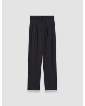 JOSEPH Tarn Crepe De Soie Silk Pants - Blue