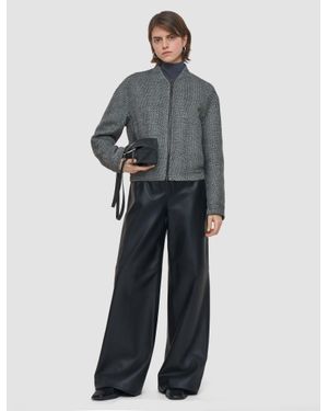 JOSEPH Gustave Linear Double Face Wool Jacket - Gray