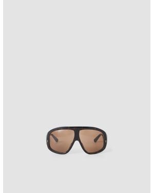 JOSEPH Atlas Aviator Sunglasses - Brown