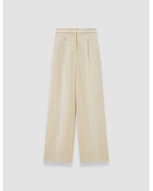 JOSEPH Alanel Embroidered Stripes Pants - White