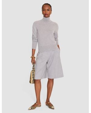 JOSEPH Oxna Light Pure Cashmere High Neck Sweater - White