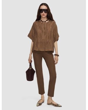 JOSEPH Coleman Long Gabardine Stretch Pants - Natural