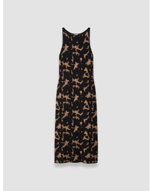 JOSEPH Lecate Tortoiseshell Knit Dress - White