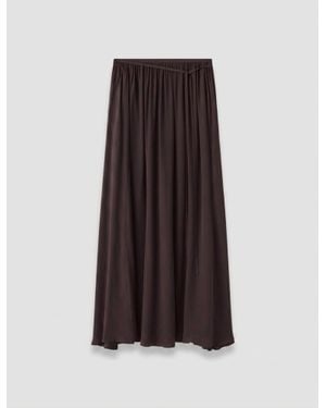 JOSEPH Elba Silk Blend Crepe Skirt - White