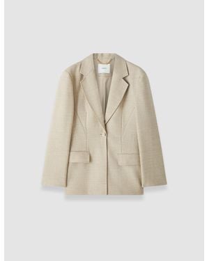 JOSEPH Fallon Virgin Wool Jacket - Natural