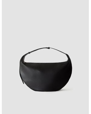 JOSEPH Jumbo Bean Leather Bag - Black