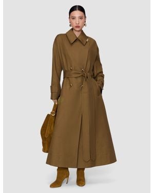 JOSEPH Ashford Cotton Twill Coat - Natural