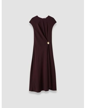 JOSEPH Taipan Crepe Dress - Purple