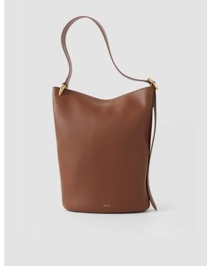 JOSEPH Bucket Leather Bag - Brown