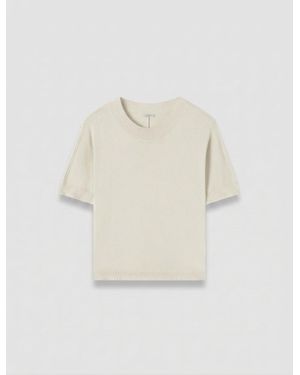 JOSEPH Jana Silk Knit Top - Natural
