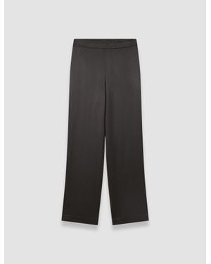 JOSEPH Sahel Silk Satin Pants - Blue