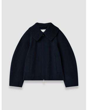 JOSEPH Cooksey Double Face Cashmere Jacket - Blue