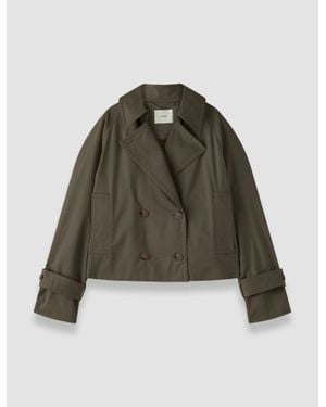 JOSEPH Zago Cotton Trench Jacket - Green