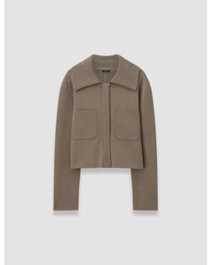 JOSEPH Milano Knit Stretch Short Jacket - Gray