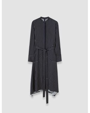 JOSEPH Orlana Geometric Print Silk Dress - Blue