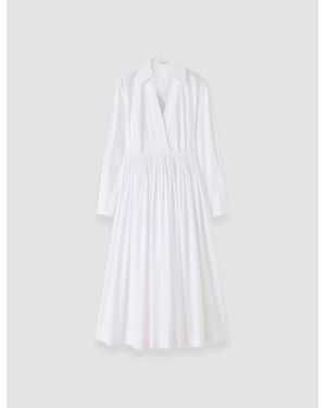 JOSEPH Kathe Cotton Poplin Dress - White
